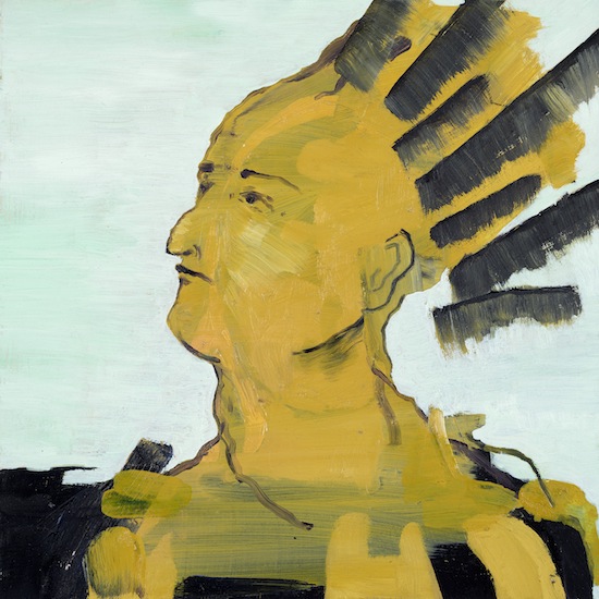 Claudia Rößger: Mohawk, 2018, oil on hardboard, 30 x 30 cm

